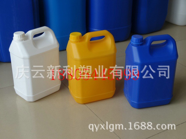 生产工厂直销5升塑料方桶 5L低压PE包装桶 5KG密封塑料桶