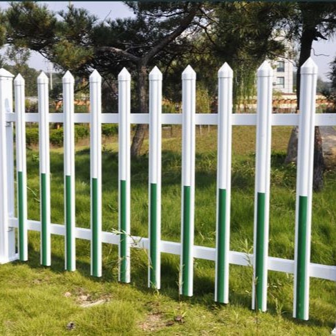 送立柱 PVC塑钢护栏 围栏栅栏 草坪护栏庭院花园围栏 学校医院护栏 锌钢护栏 铁艺草坪栏杆