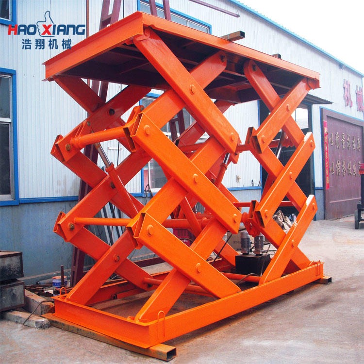 浩翔液压升降机生产商 茂名固定式升降台 货车锰钢升降货梯