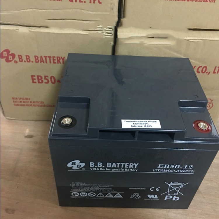 BB美美蓄电池BP50-12 台湾BB美美电池12V50AH工业电力用蓄电池