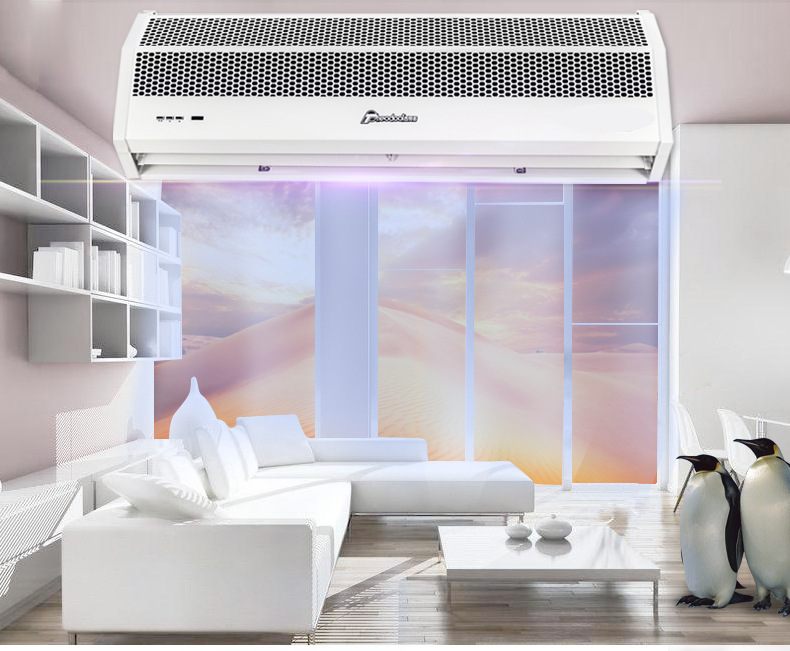 西奥多电热风幕机3G热风幕系列空气幕超市遥控风帘机0.9米示例图2