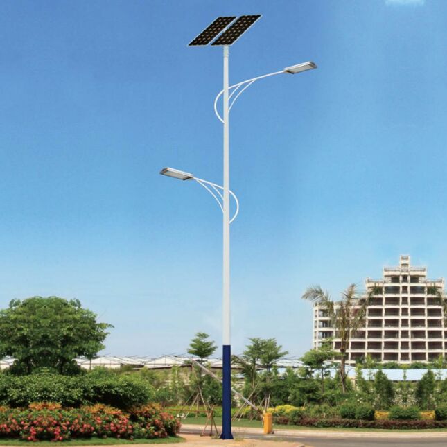 邯郸6米80瓦路灯led太阳能 市电led路灯农村6米	 锂电池太阳能路灯