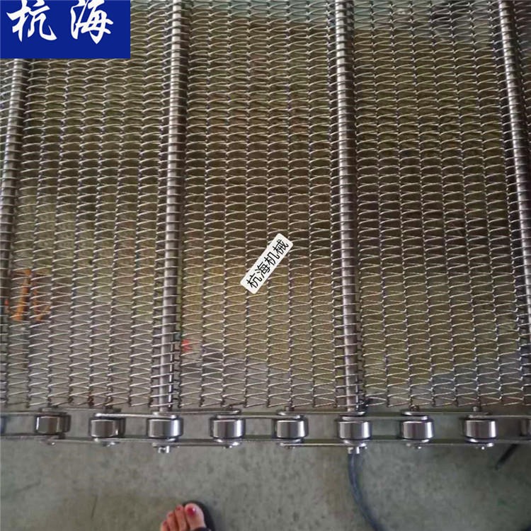杀菌输送带 油炸机输送带 杭海机械 sus304不锈钢网带生产厂家