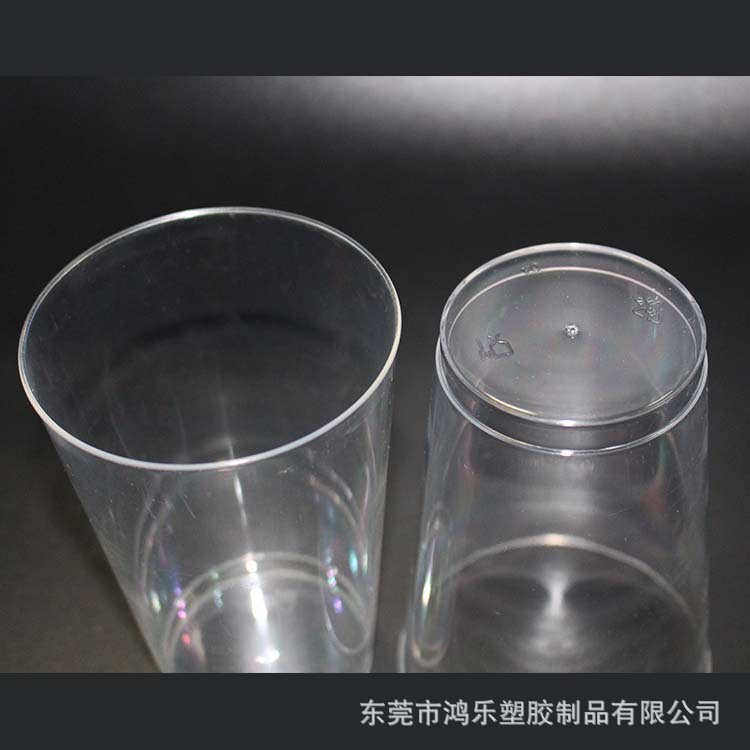 环保食品级一次性透明硬塑料杯420ml塑料航空杯塑料水杯厂家定制示例图4