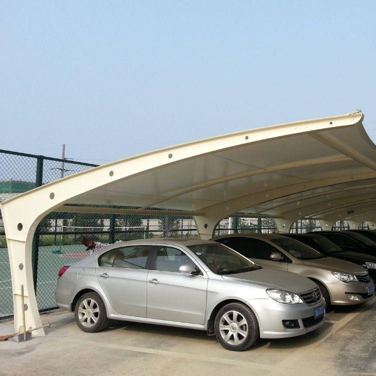 启顺公司浙江地区专业膜结构车棚厂家，并提供PVDF车棚膜布加工批发