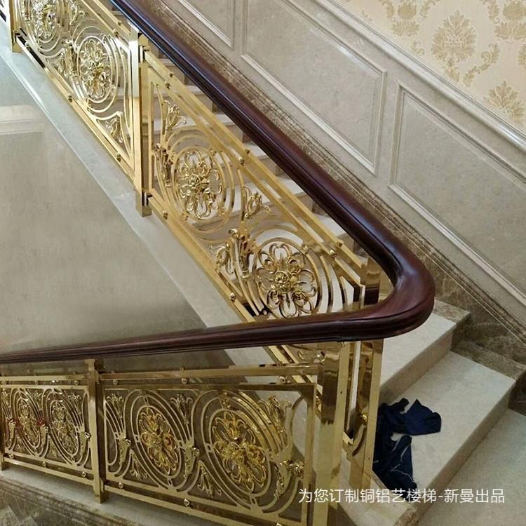 武安 欧式铜艺楼梯栏杆 客厅挑空够大气，美得太惊艳