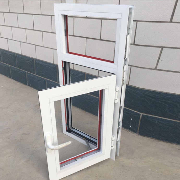 莜歌 厂家生产塑钢门窗 白色UPVC提拉窗 隔音隔热塑钢门窗 安全性好可提拉可翻转