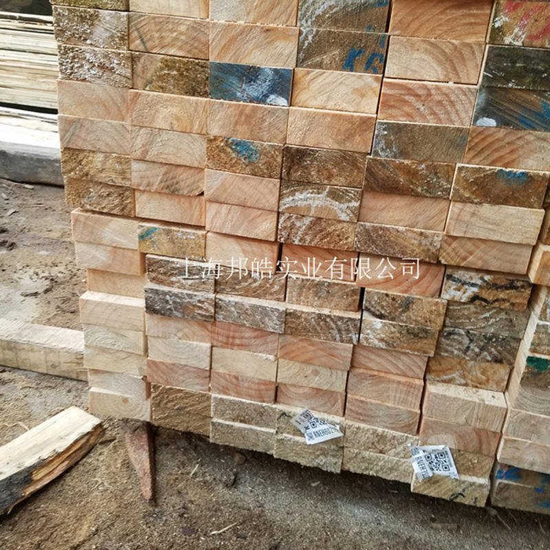 辐射松建筑木方家具木板打包装木条 定制加工所需尺寸 上海邦皓木材厂家图片