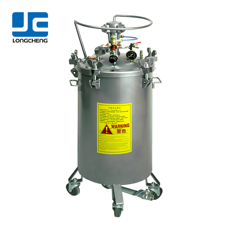 台湾龙呈涂料压力桶LC-80MSD 不锈钢气动油漆自动搅拌输送压力桶