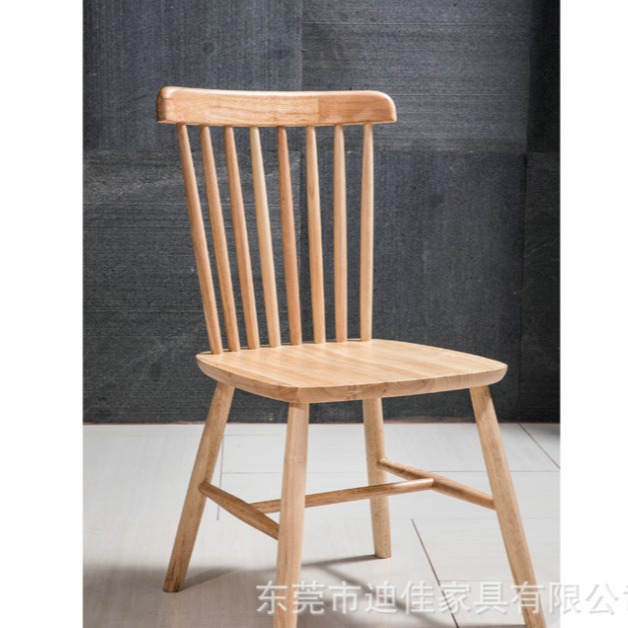 迪佳家具 直销北欧餐桌椅组合实木餐桌椅白腊木桌温莎椅图片