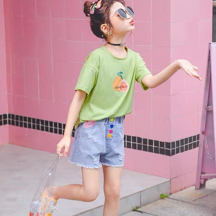 夏2021韩版童装儿童短袖棉T恤卡通男童上衣女童打底衫一件代发