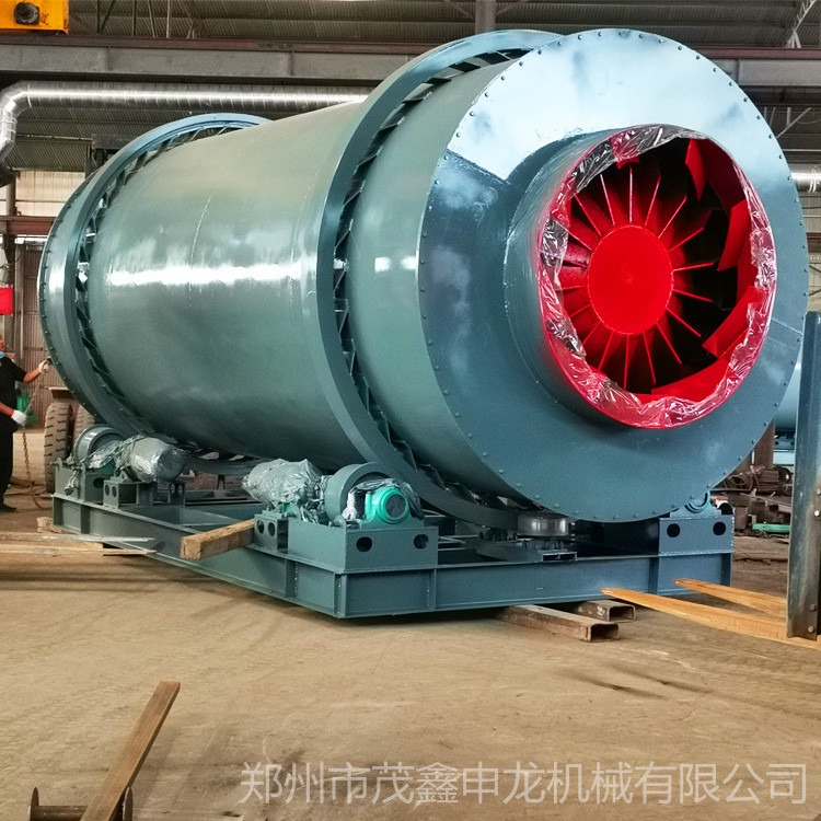 茂鑫申龙生产回转圆筒干燥机器 大型滚筒烘干机视频 滚筒刮板干燥机 操作简单 厂家货源