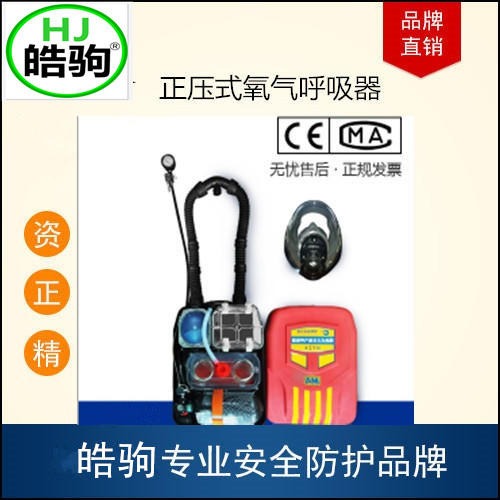 上海皓驹 矿用HYZ4正压式氧气呼吸器 正压呼吸器 正压氧气呼吸器 4小时氧气呼吸器