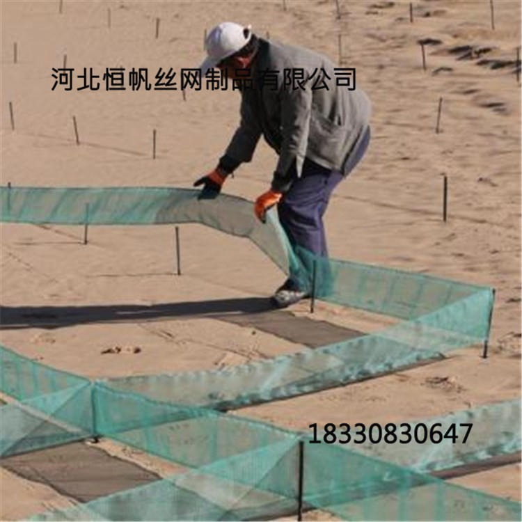 沙漠防沙网  尼龙防风固沙网价格  西藏防沙害固沙网阻沙栅栏  恒帆