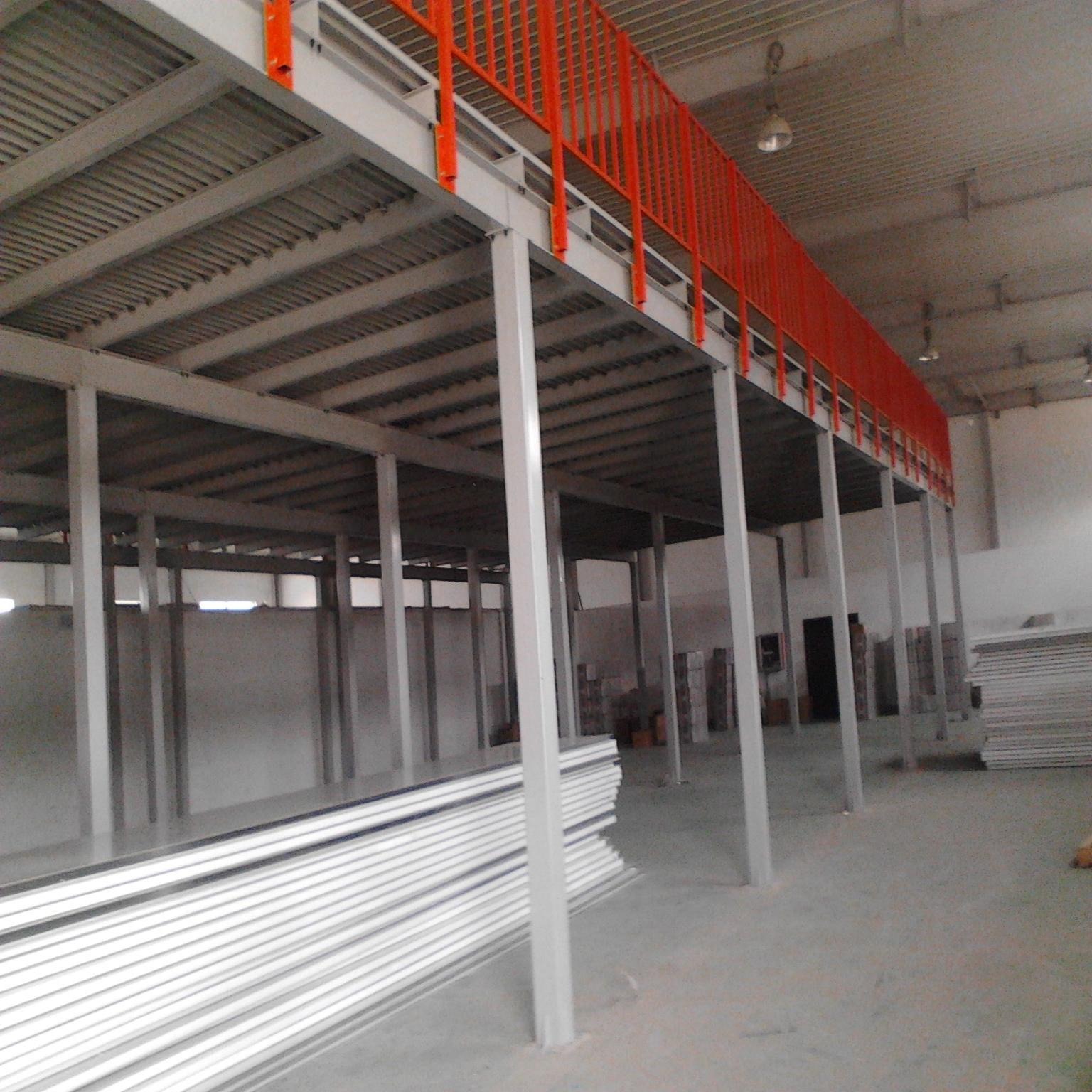 森沃仓储厂家供应钢平台货架 二层库房货架 青岛大型钢平台