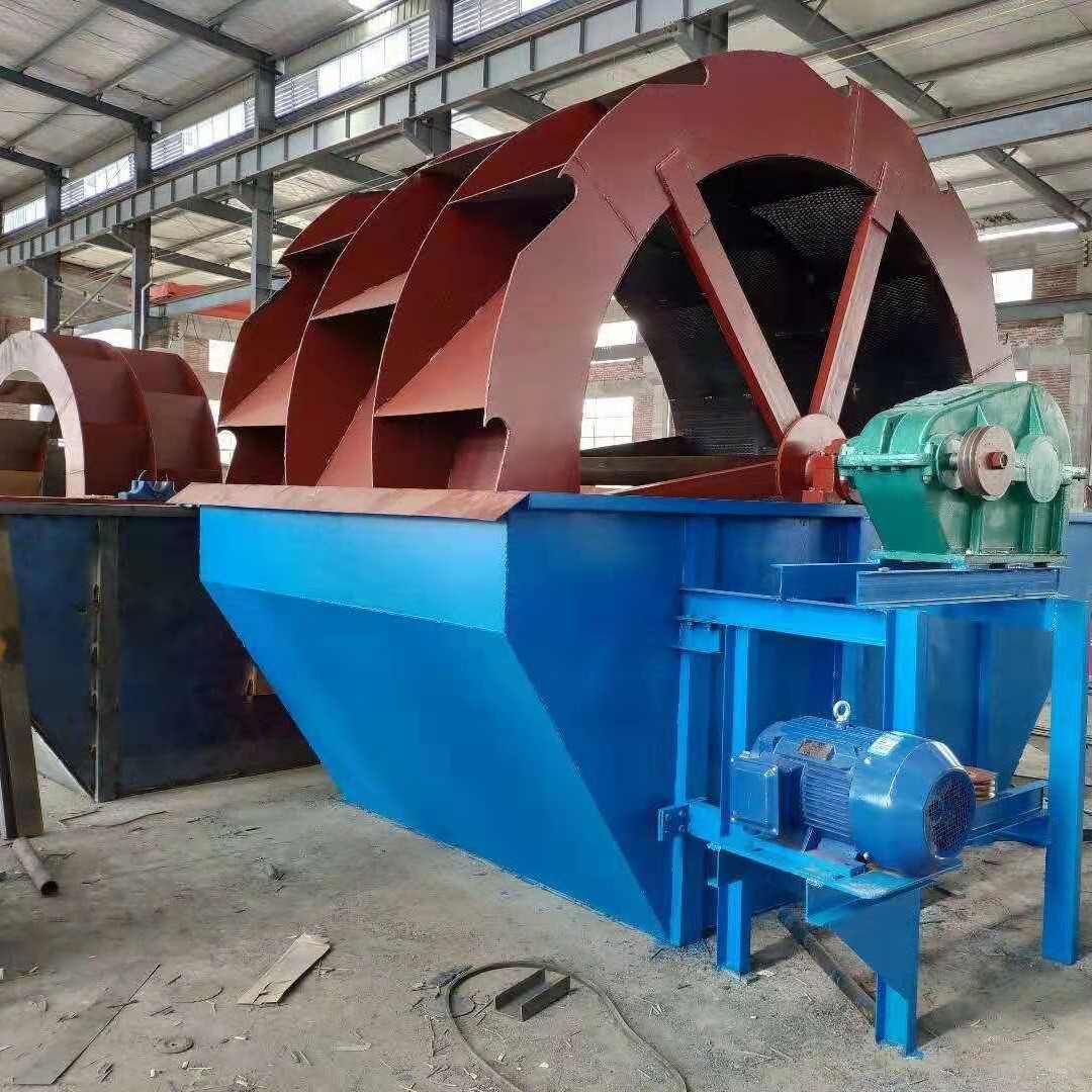 大型水洗沙生产线 恒昌直径2.8米轮式洗砂机 移动式轮式洗砂机厂家