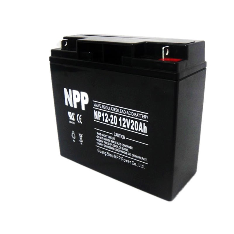 NPP耐普蓄电池NP12-20 12V20AH太阳能建筑专用 储能免维护蓄电池  厂家供应 售后无忧