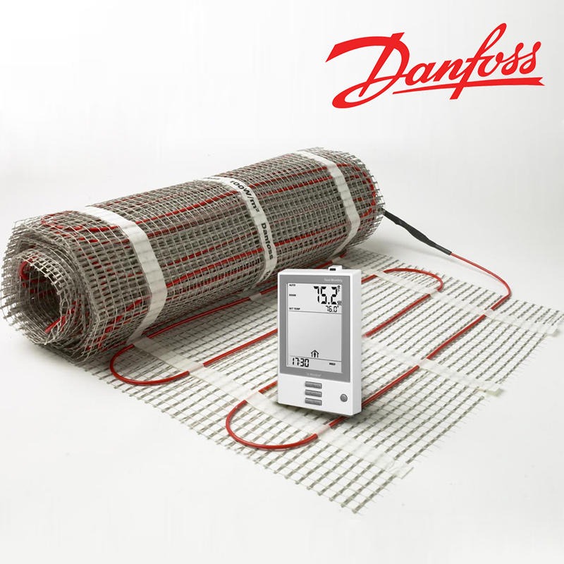 丹佛斯Danfoss电地暖安装施工双导发热电缆线江苏区域现货供应