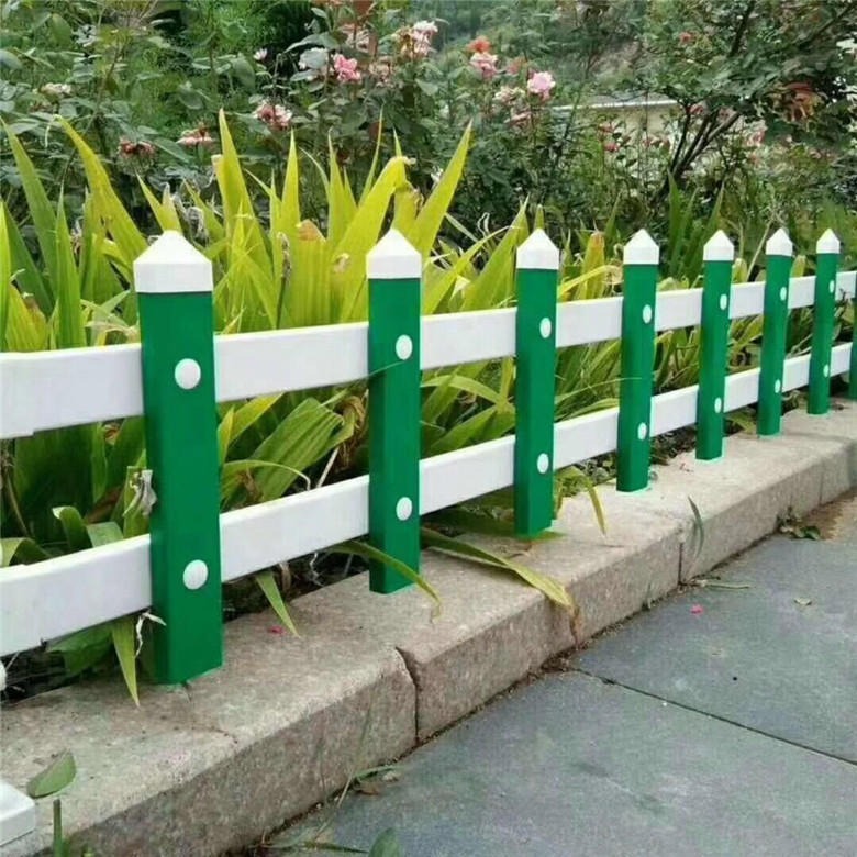 护栏厂家现货批发PVC草坪塑钢栏杆 户外花园绿化带PVC塑钢草坪隔离围栏
