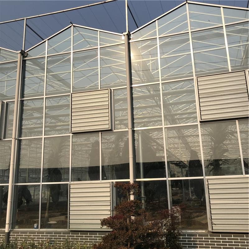 玻璃温室建设 智能连栋温室 博伟温室 花卉养鱼温室