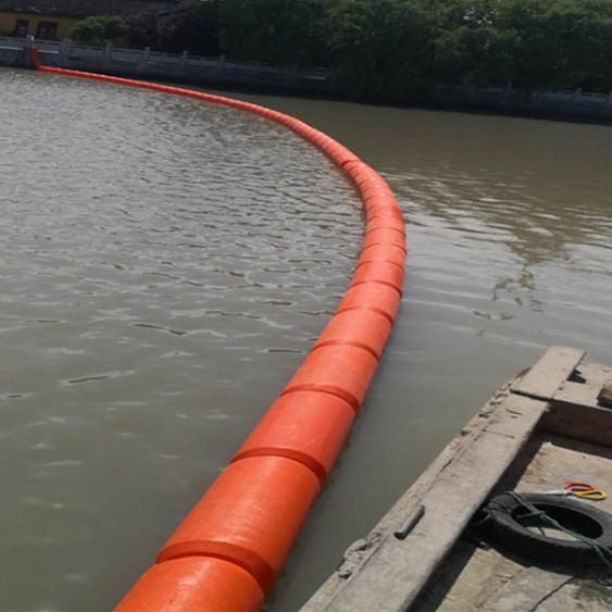 淮北河道浮漂拦载网浮体 柏泰30公分塑料拦污浮筒