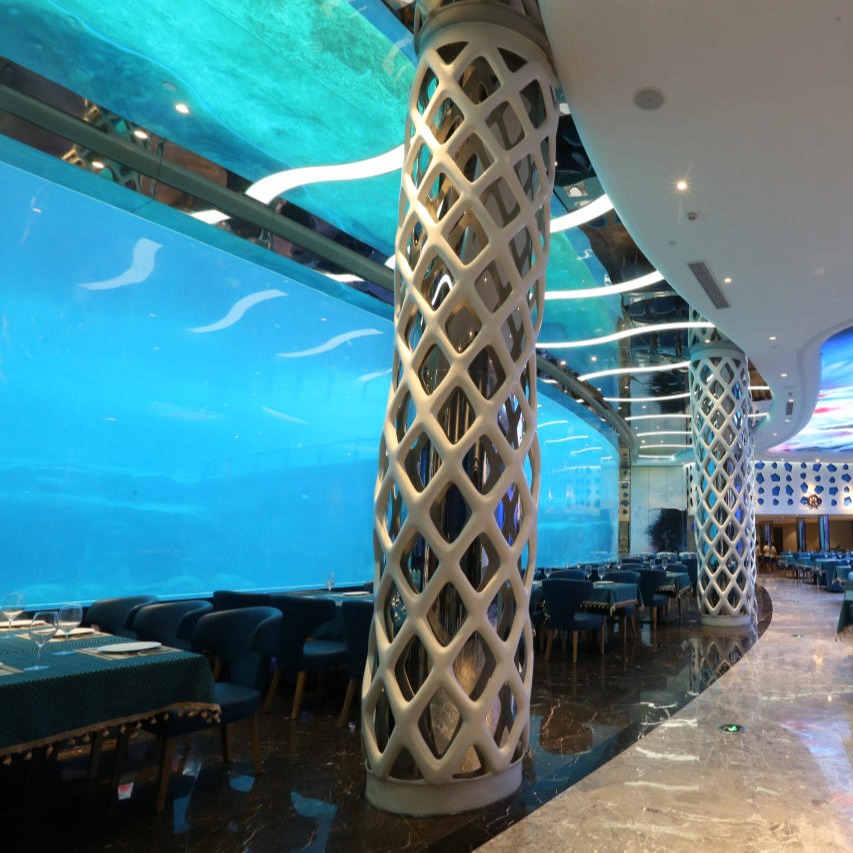 lanhu亚克力海底隧道 大型海洋馆设计 有机玻璃鱼缸定制 海洋馆鱼缸工程制作