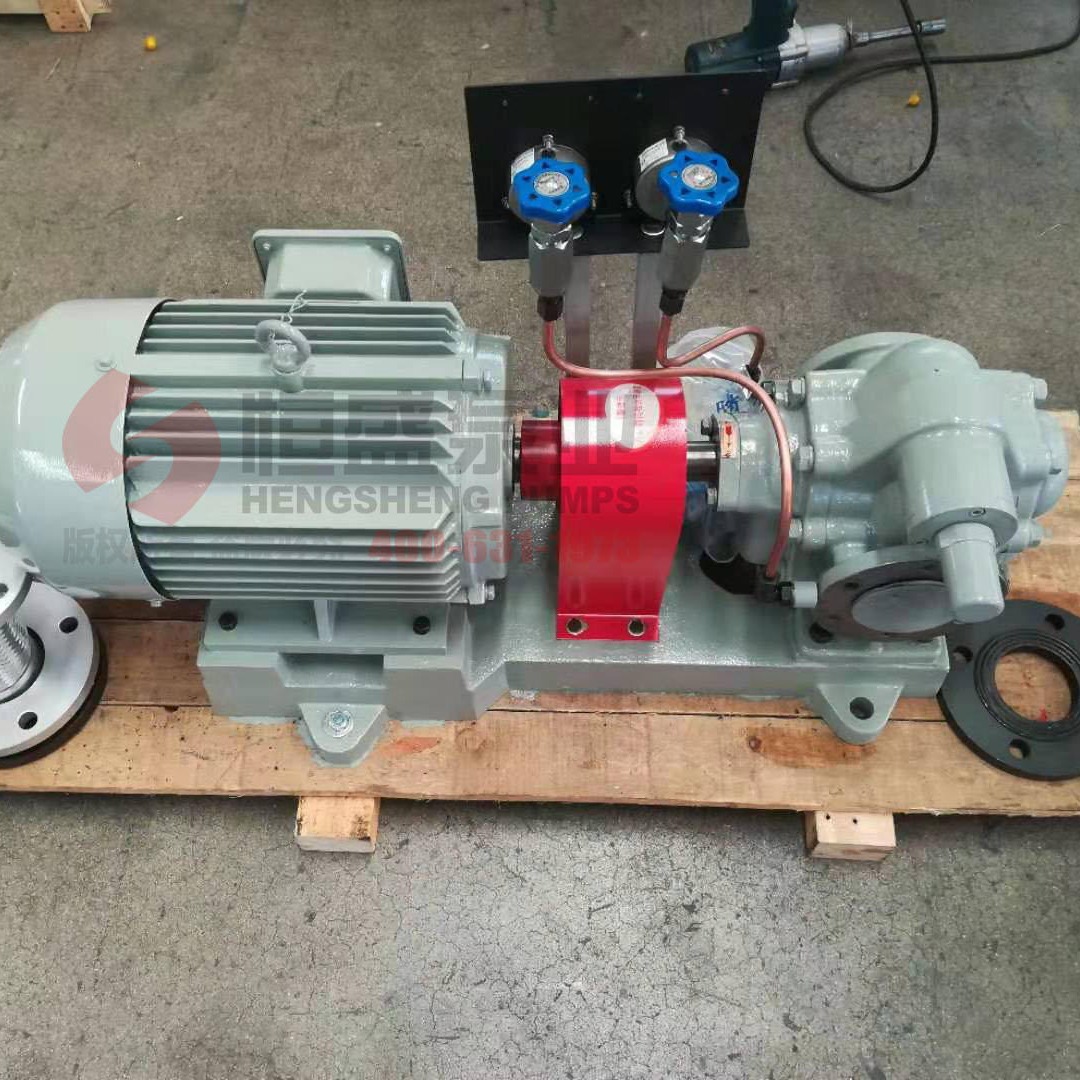 船用齿轮泵KCB300带耐震仪表带变径法兰-恒盛泵业,45年齿轮泵厂家