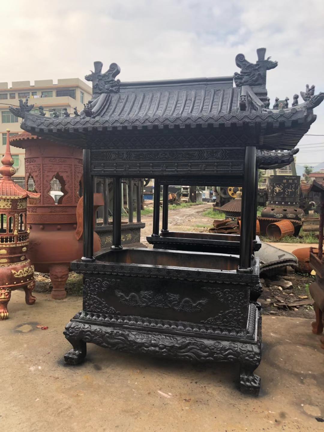 香炉 温州汇缘生产厂家批发 铸铁香炉 寺庙香炉 金玉满堂香炉