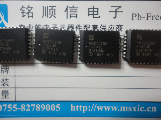原装  现货供应CMOS存储器 AM27C256-120JC  AM27C256-120全新现货 AMD