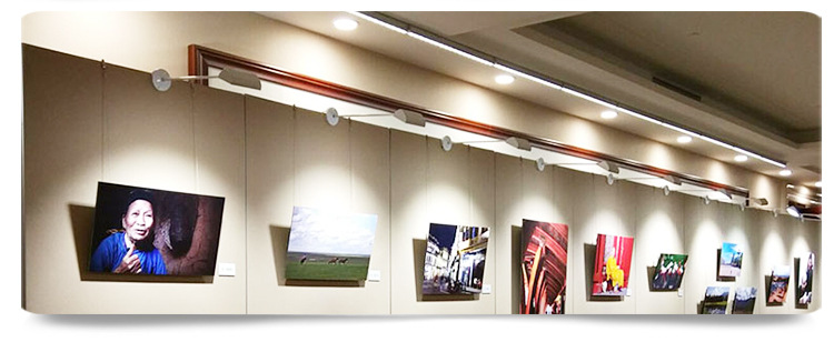 厂家摄影挂画展布置 活动展墙设计搭建移动展板画展展墙布置示例图5