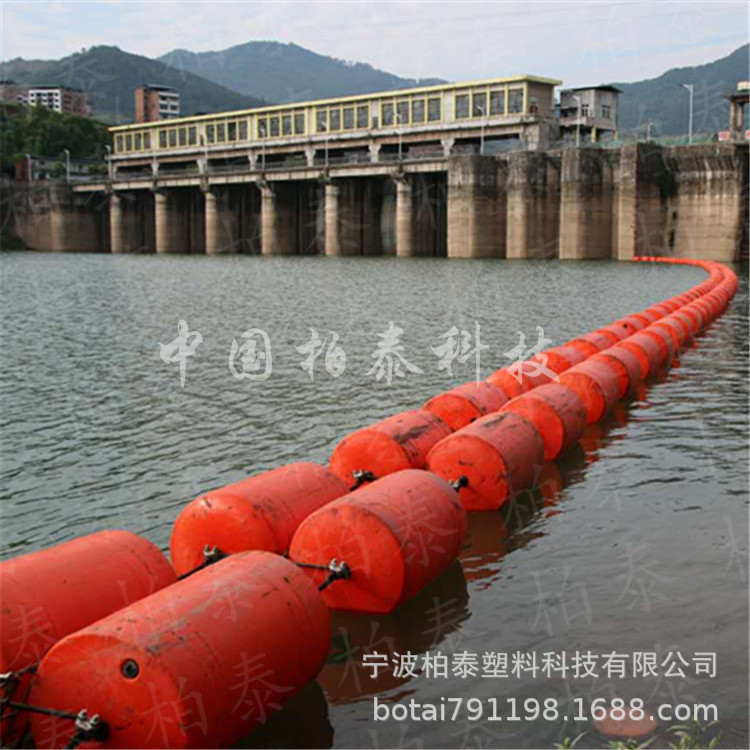 水电厂漂浮式塑料拦漂浮筒 BT800*1100水电站拦污排浮筒示例图3