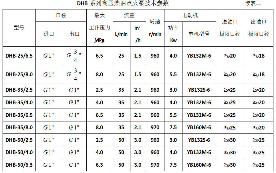 长期供应DHB-10/2.5燃烧器点火泵 锅炉增压铸铁点火泵示例图8