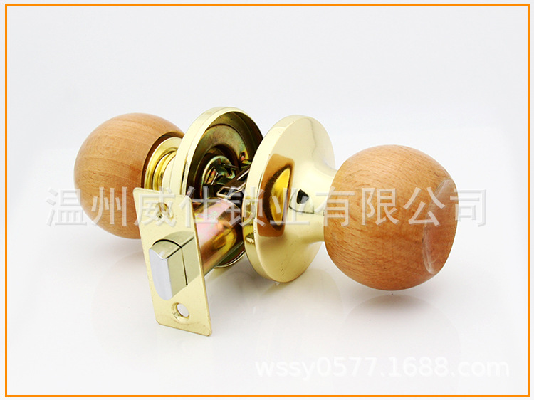 厂家直销 607木球 三杆球形锁 房门 浴室锁  优质厂家 五金锁具示例图3