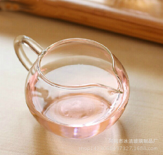 苹果茶海耐高温茶海公道杯高级玻璃功夫茶具茶道配件必备品