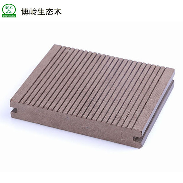 博岭14025实心塑木地板 户外木塑地板 批发pvc木塑板材
