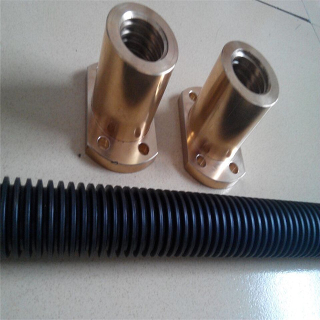 SZDIBT厂家定制订做TR366梯形丝杆45钢材质发黑丝杆热处理锡青铜螺母螺杆