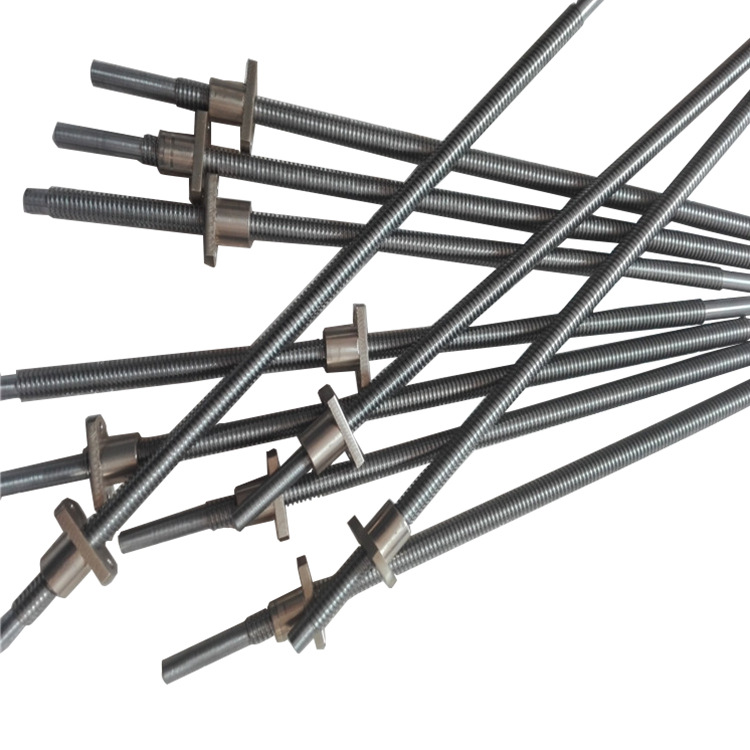 304不锈钢梯形丝杆TR25*5车削加工和挤压工艺定做成品配铜铁螺母示例图11