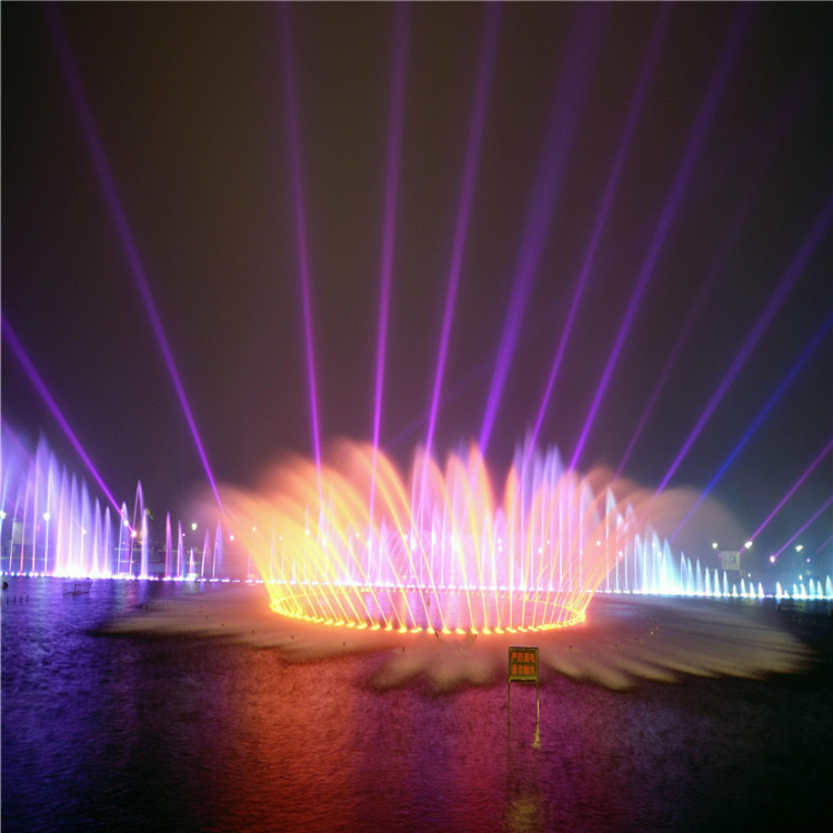 喷泉设备 景观喷泉设备 灯光喷泉激光秀 设计施工图片