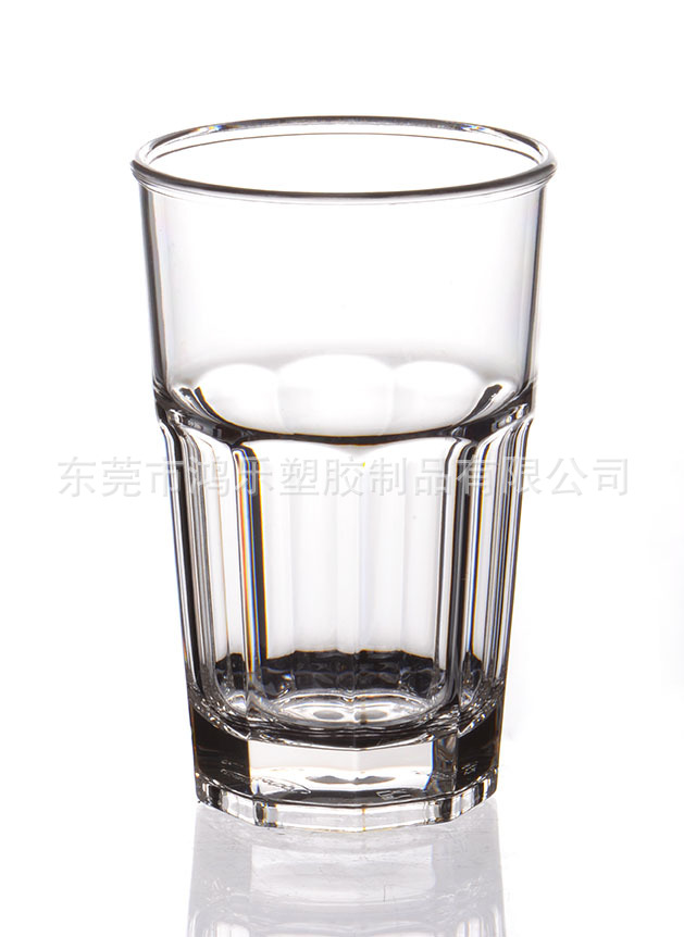 东莞塑胶杯厂家直销PC塑料八角杯10安士多边棱角杯塑料水杯可印刷示例图1