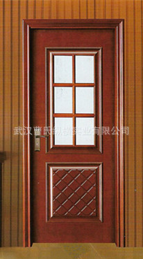 供应上海地区烤漆贴木皮实木复合玻璃门宾馆钢化玻璃烤漆卫生间门示例图3