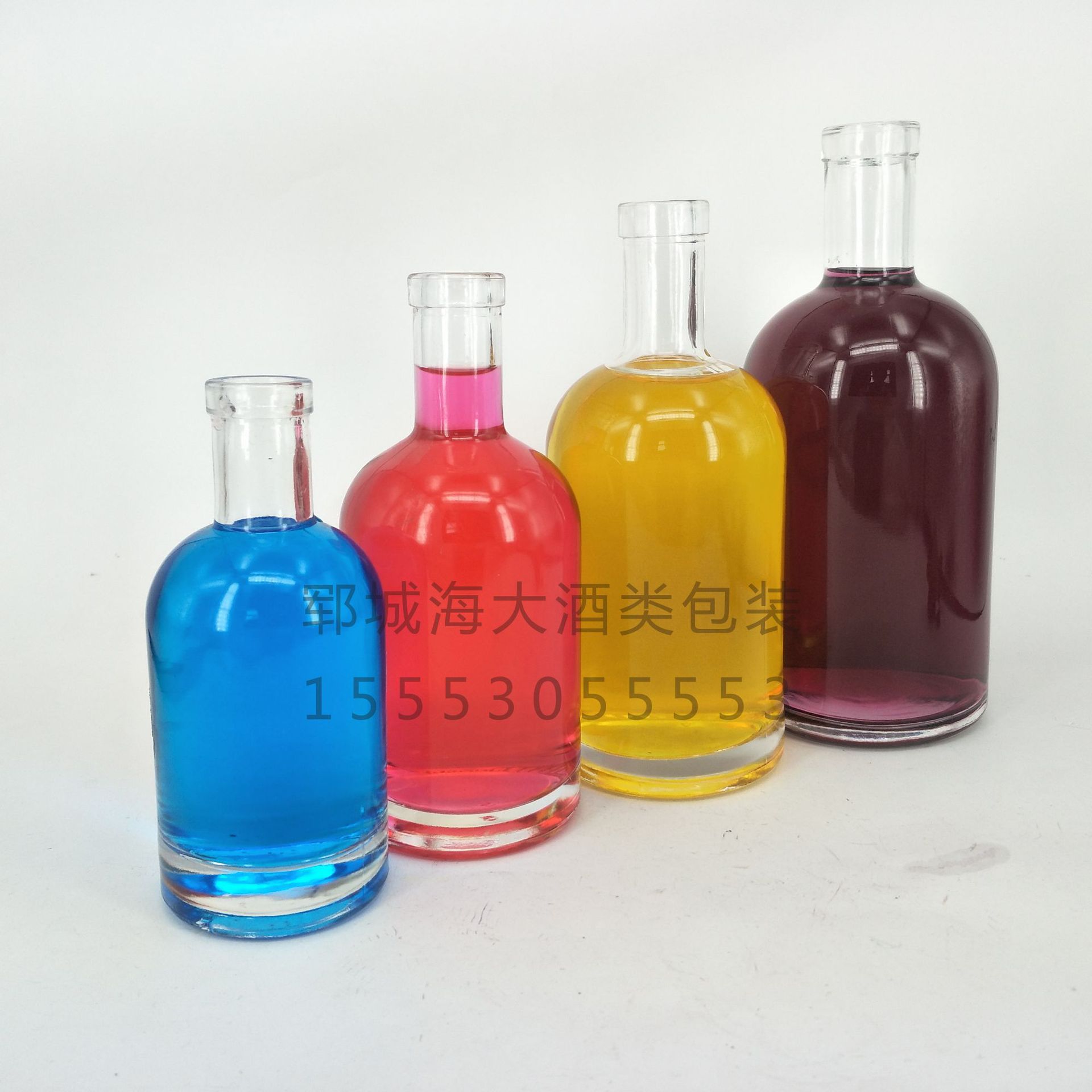 高档 330ml果酒瓶 晶白料 冰酒玻璃瓶375ml 酵素酒瓶 果酒玻璃瓶示例图6