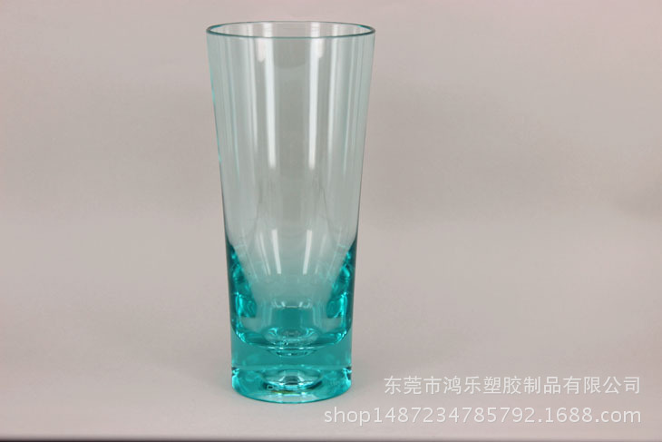 东莞17oz彩色塑料杯饮料奶茶杯仿真玻璃不碎杯500ml透明PC塑胶杯示例图6