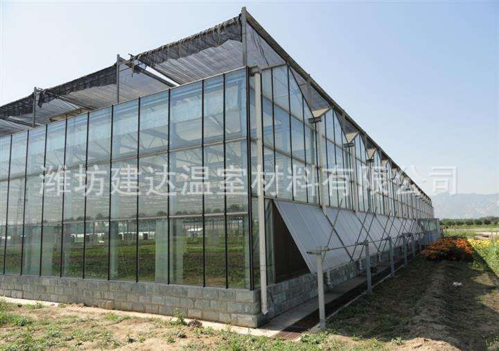 厂家直销温室蔬菜大棚 定制加工蔬菜玻璃温室 潍坊玻璃温室示例图10