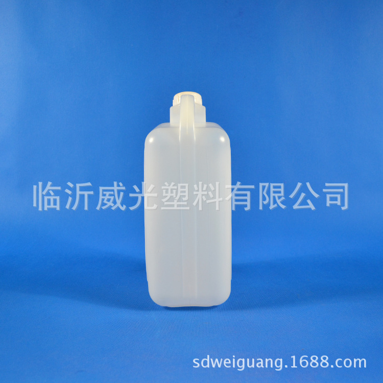 白色5L方形塑料方桶|手提5公斤塑料酒桶油桶水桶|食品级5升塑料桶示例图4