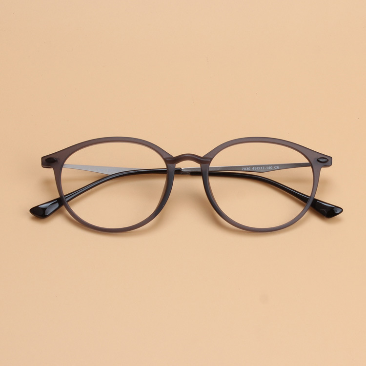 厂家批发复古铆钉钨碳塑钢超轻眼镜架时尚男女式近视眼镜框AS7030