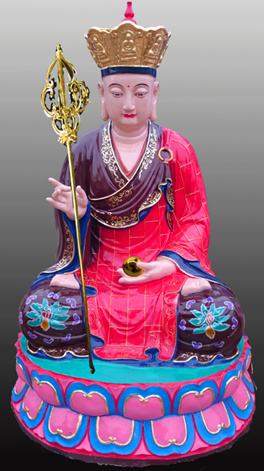 佛像 本厂专业生产精品铜雕地藏王佛像 极彩地藏王佛像 坐像地藏王佛像