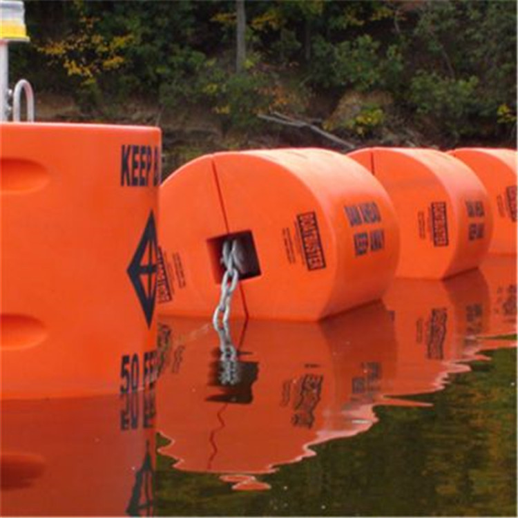 水电站水面垃圾 拦截浮排 水上竞技赛道 警示浮筒 养殖浮筒