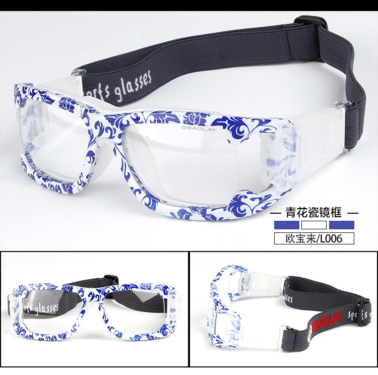 厂家直销欧宝来L006运动眼镜篮球足球羽毛球眼镜近视运动护目眼示例图7