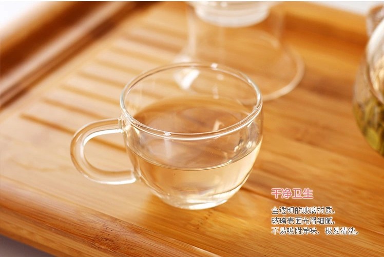 耐热玻璃品茗杯小容量茶杯酒杯功夫茶具套装零配小把杯100ml示例图6