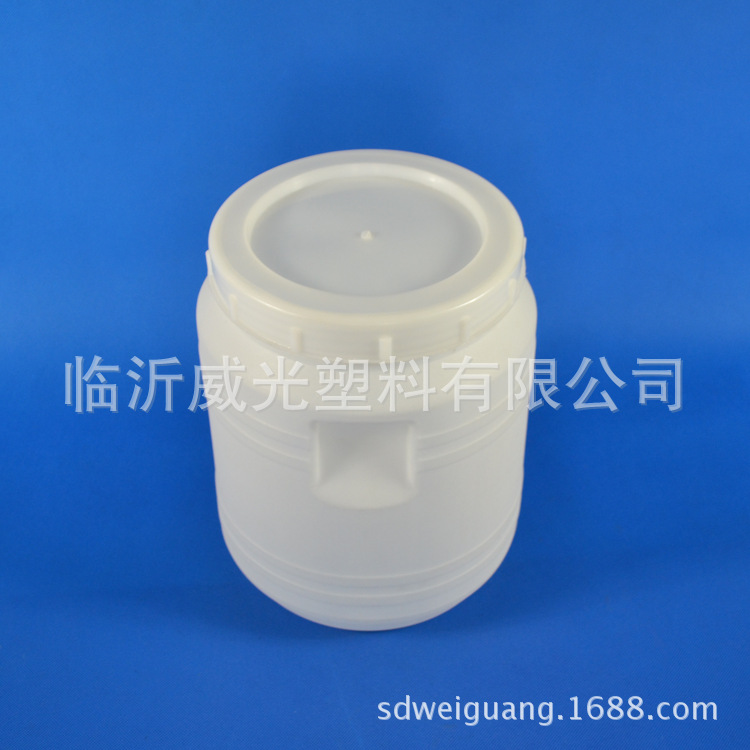 【厂家直销】威光白色圆形塑料包装桶十公斤圆形桶WG10L圆桶示例图5
